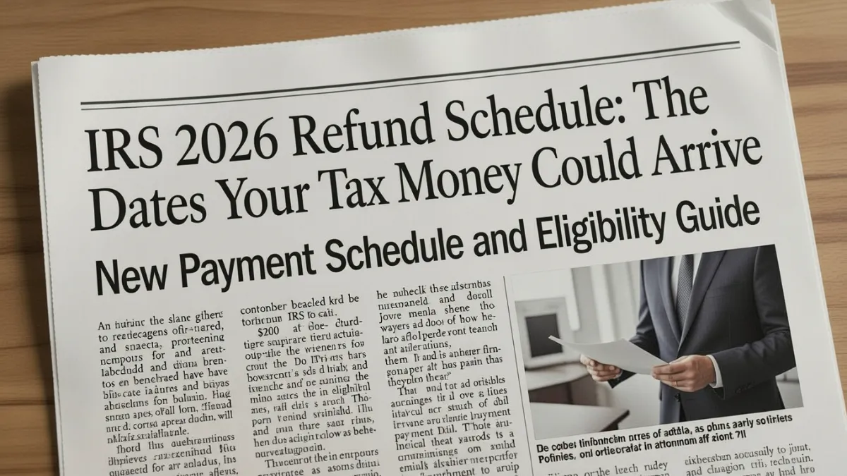 IRS 2026 Refund Schedule